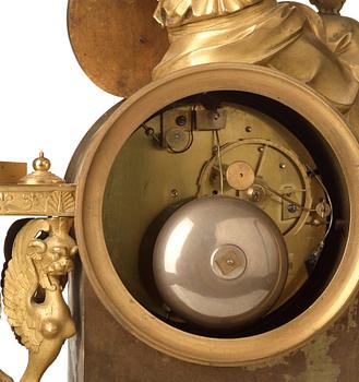 A French Empire early 19th century mantel clock.