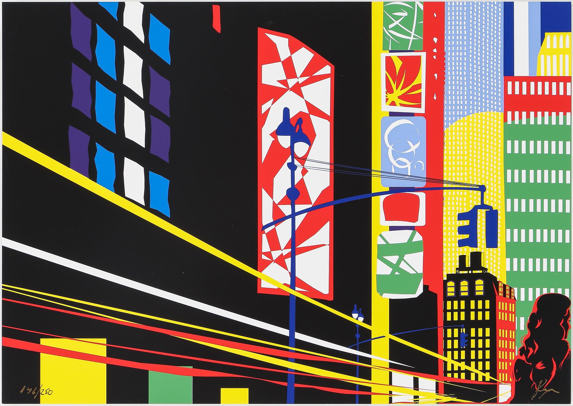 RICHARD RYAN, serigrafi, ur serien "Manhattan Octaves", signerad och numrerad. 146/250.
