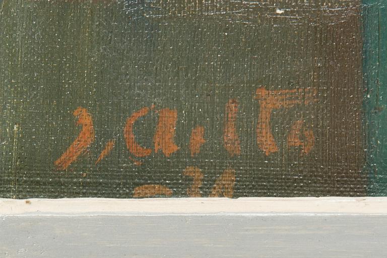 Ilmari Aalto, komposition med frukt och kanna.