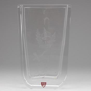 VASER, 2 st. Glas. Orrefors, Nils Landberg samt Gunnar Cyren.