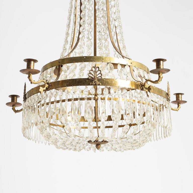 Chandelier, Gustavian style, 19th century.