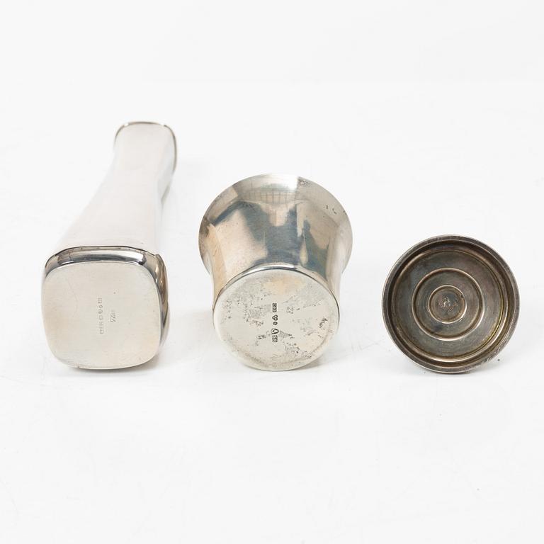 13 pieces of silover for the table, different makers including C.G.Hallberg and GAB, Sweden.