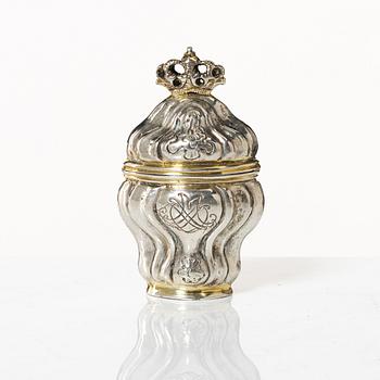 Luktdosa, silver, Danmark, 1700-tal.
