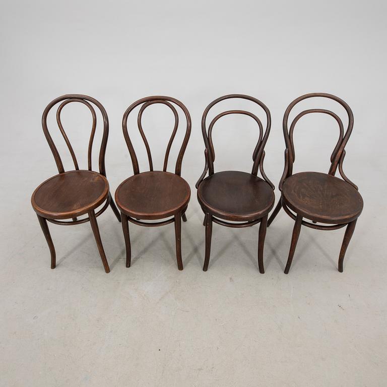 Thonet Chairs, 2+2 pcs First Half of the 20th Century.