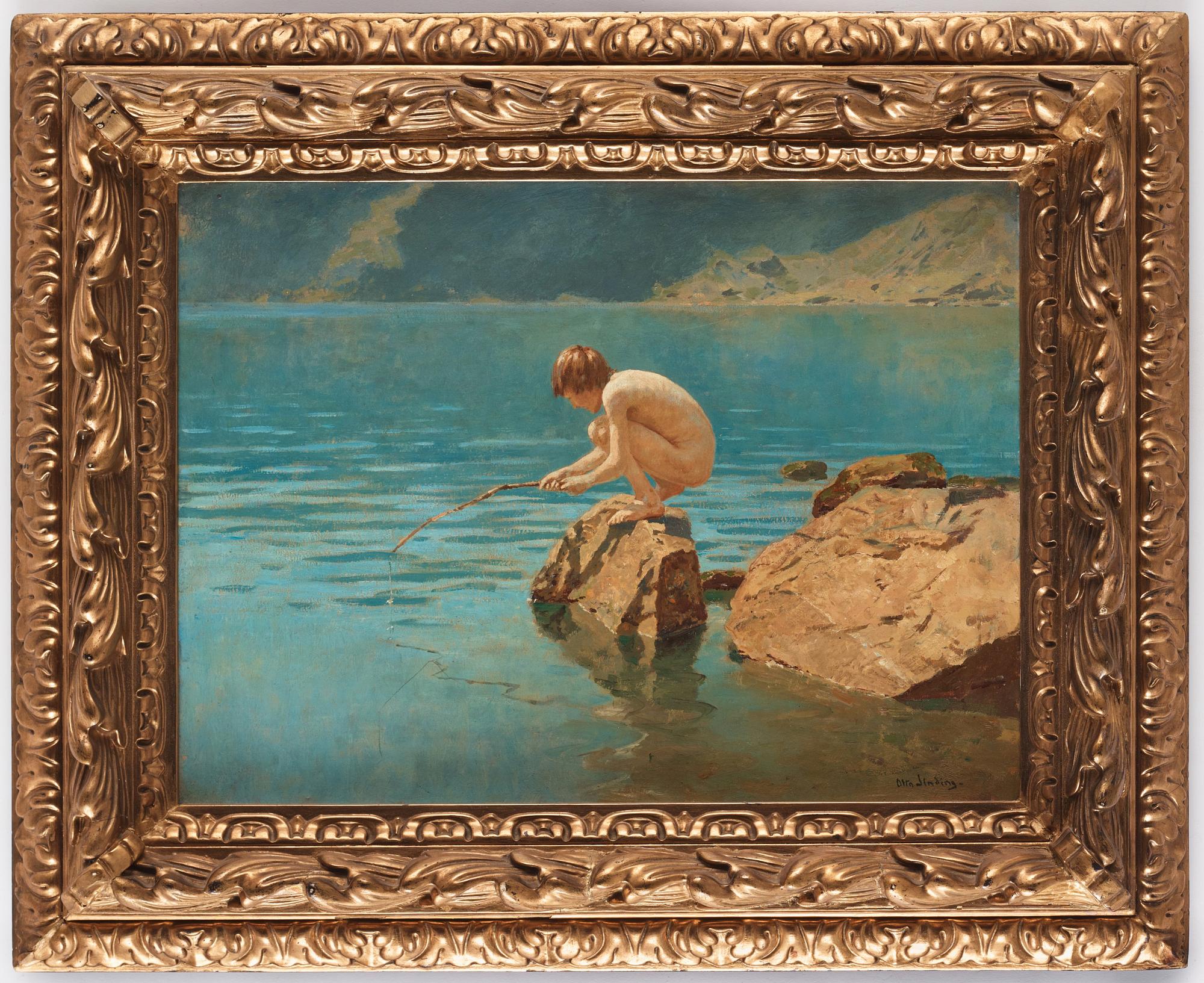 Otto Sinding, Boy fishing.