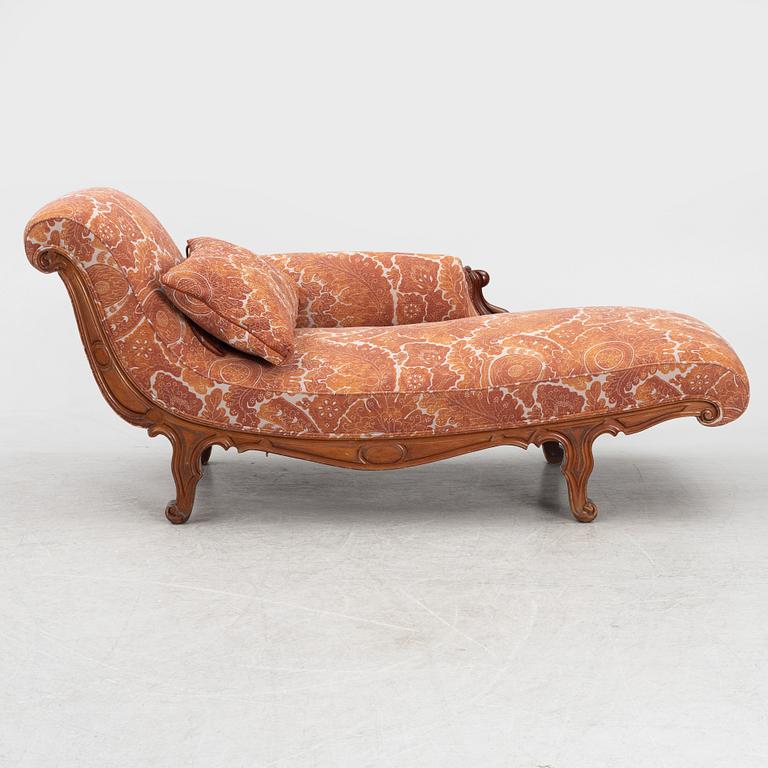 A chaise longue, second half of the 19th Century.