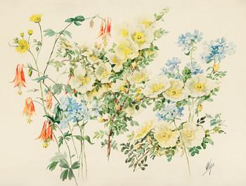 1245. Olga Alexandrovna (Storfurstinnan), Summerflowers.
