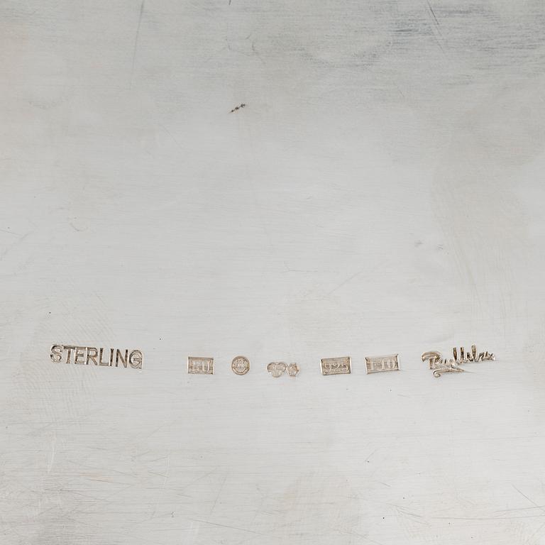 Rey Urban, bricka/fat, sterlingsilver, Stockholm 1979.