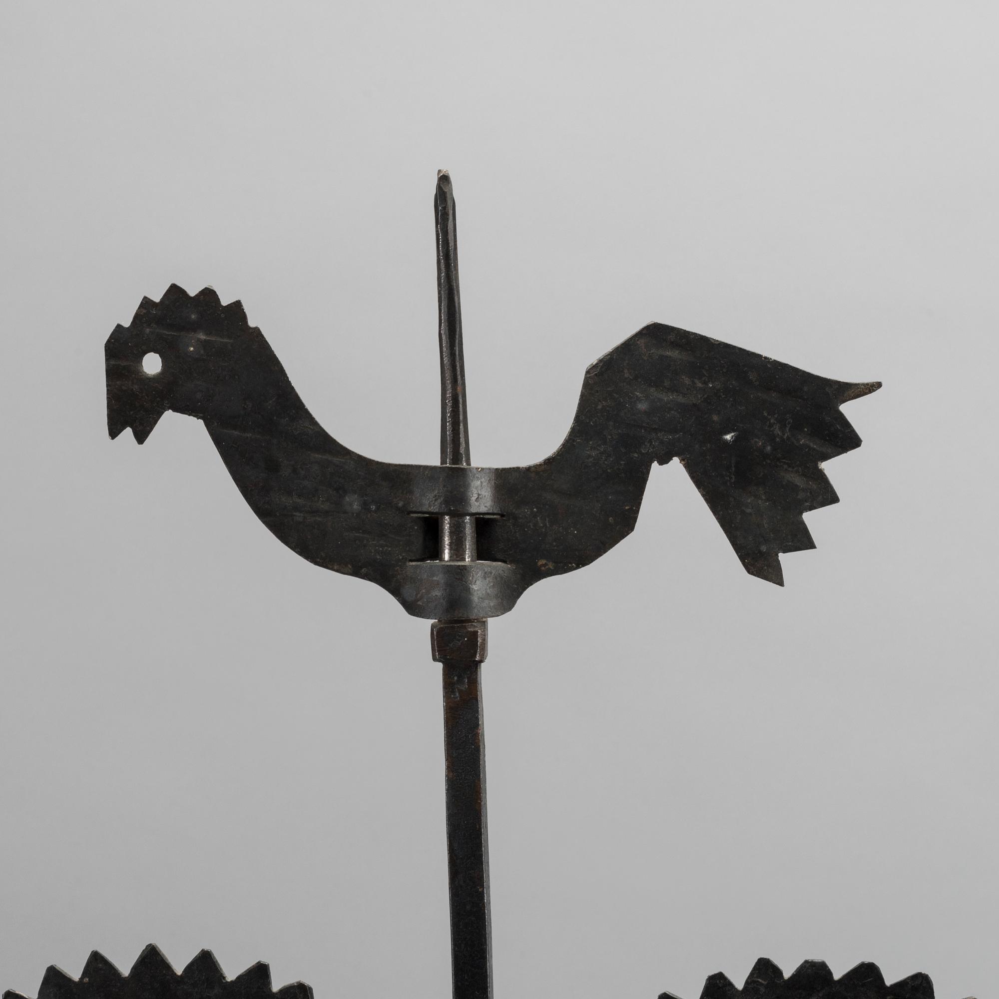 KANDELABRAR , 2 st  smide, "Tuppljusstake" Design Gustaf Ancarkrona, Käck & Hedbys, Leksand.