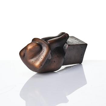 Lisa Larson, Skulptur ”Tänkaren", patinerad brons, Galleri Scandia, efter 1978, ed. 586/999.