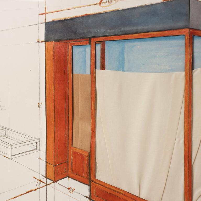 Christo Vladimirov Javacheff, "Orange Store Front, Project".