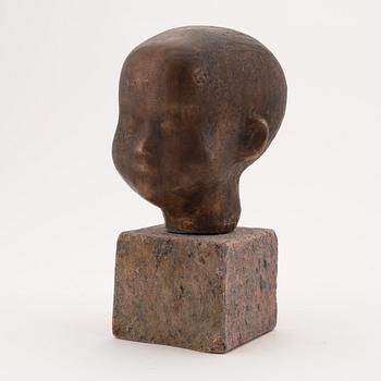 Göran Lange, sculpture, bronze, 1991, signed 2/3.