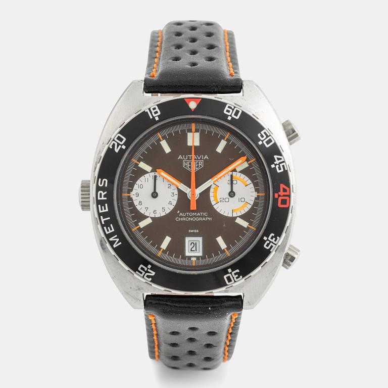 Heuer, Autavia, "Tropical Dial", "Decompression Bezel", kronograf, ca 1972.
