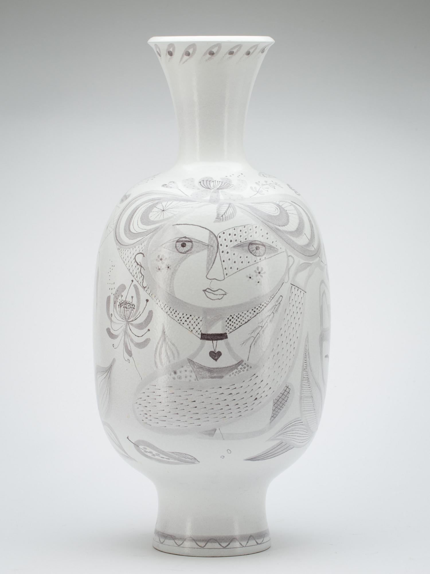 GOLVVAS, Stig Lindberg. Gustavsberg. Signerad med studiohanden.