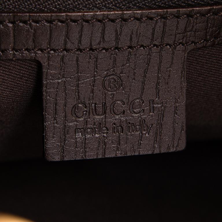 Gucci, a 'Horsebit Guccissima Canvas Hobo Bag'.