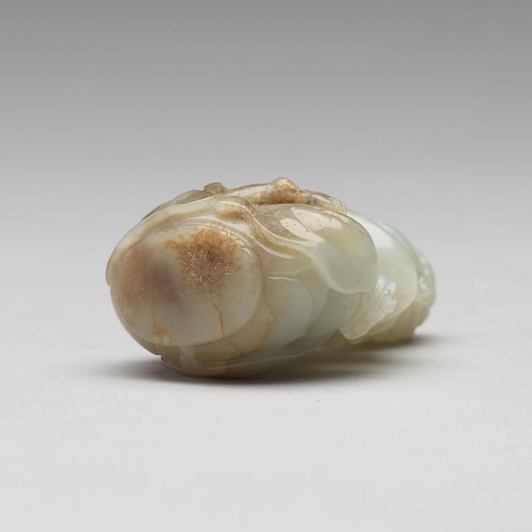 A Chinese nephrite figure of a buddhisattva, 20th century.