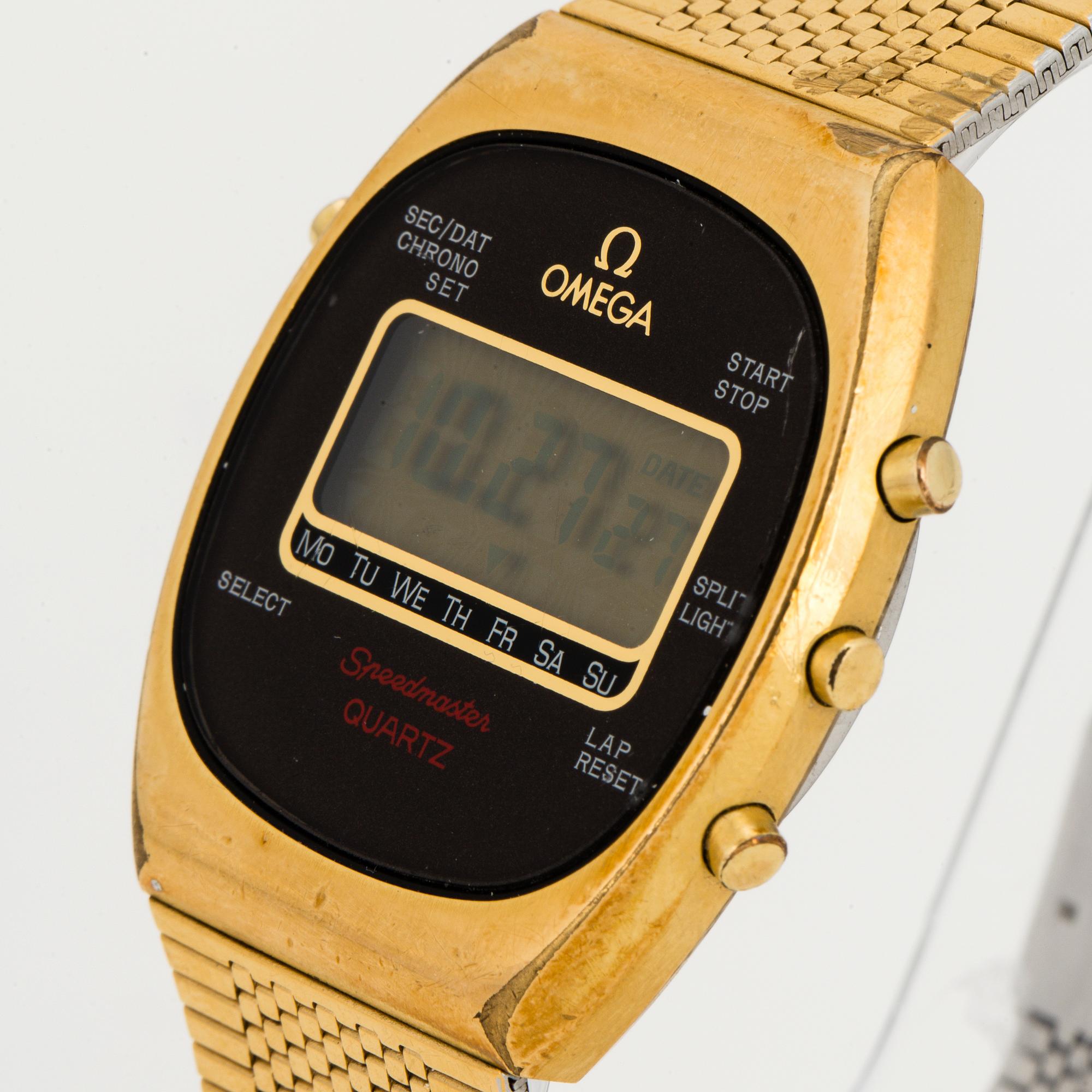 OMEGA, Speedmaster Quartz, armbandsur, 34 mm,