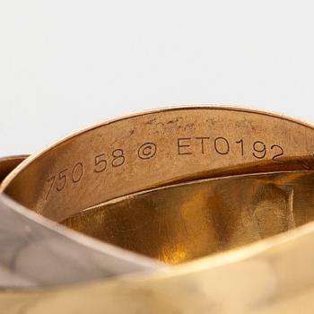 Cartier, ring "Trinity" 18K guld i tre färger.