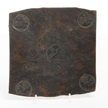 Fredrik I, plate money, 2 daler silver coin, Avesta 1737.