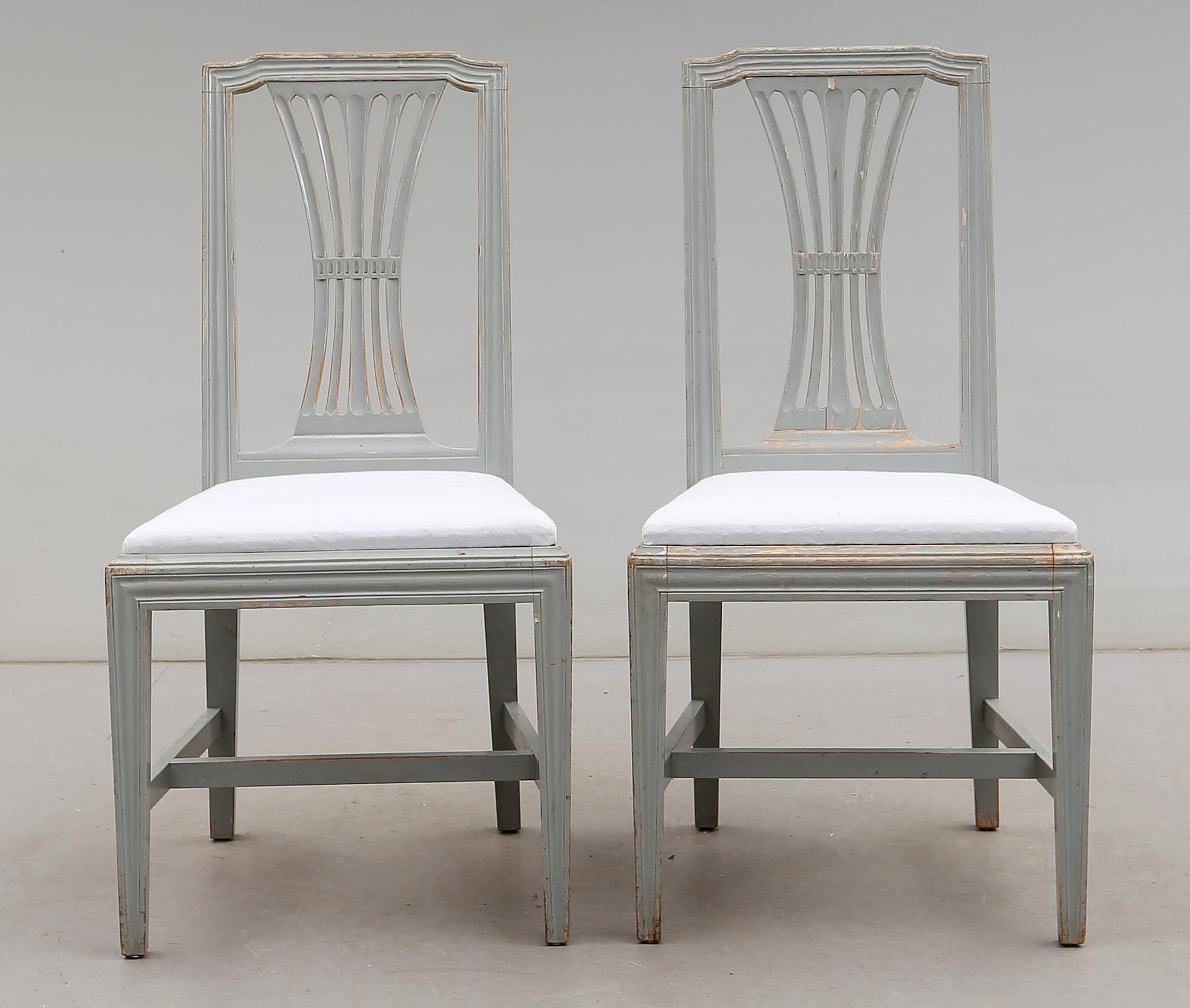 STOLAR, 1 par, gustaviansk stil, 1900-talets första hälft.