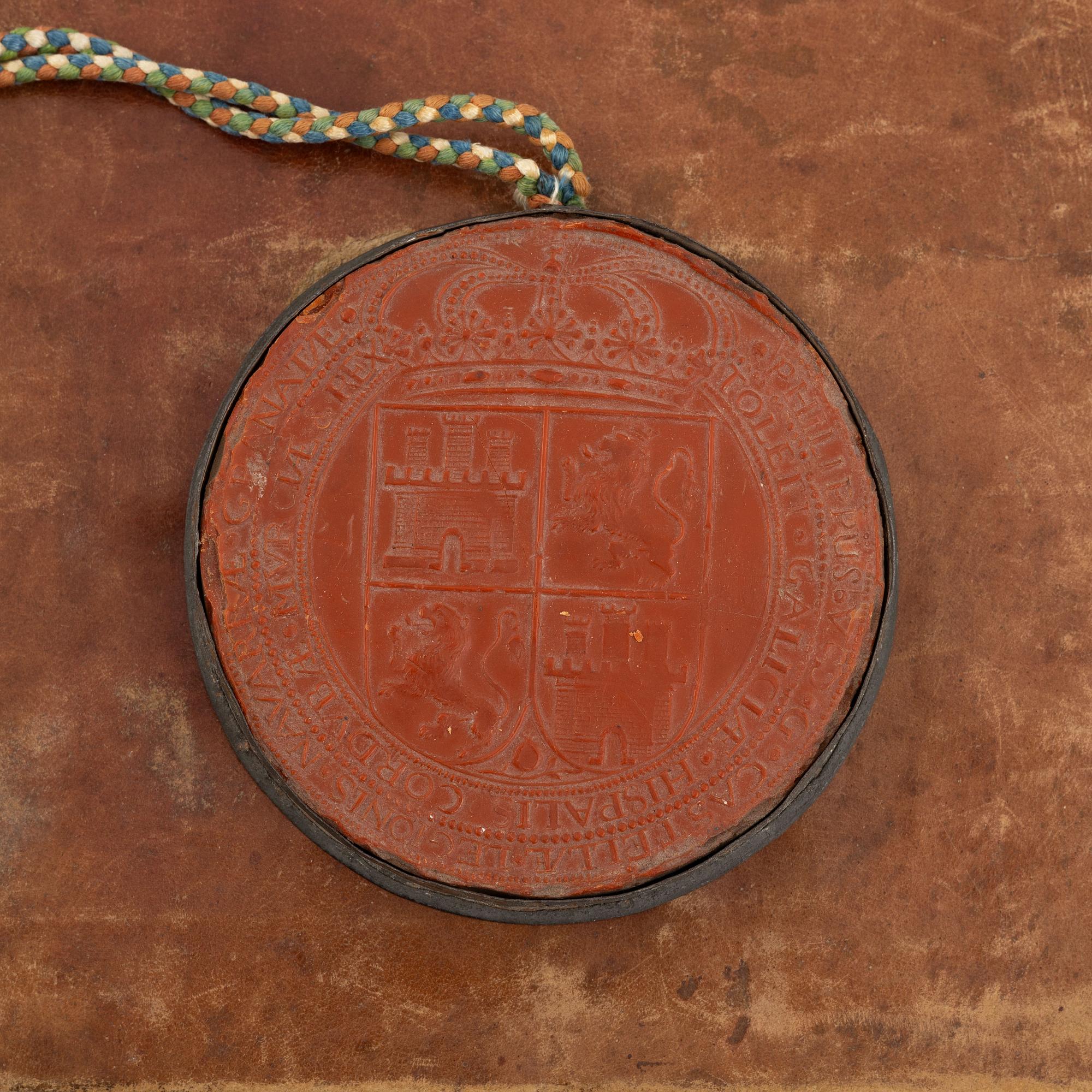 Spanish patent of nobility for the family Sanchez del Bellmont, issued 1742.