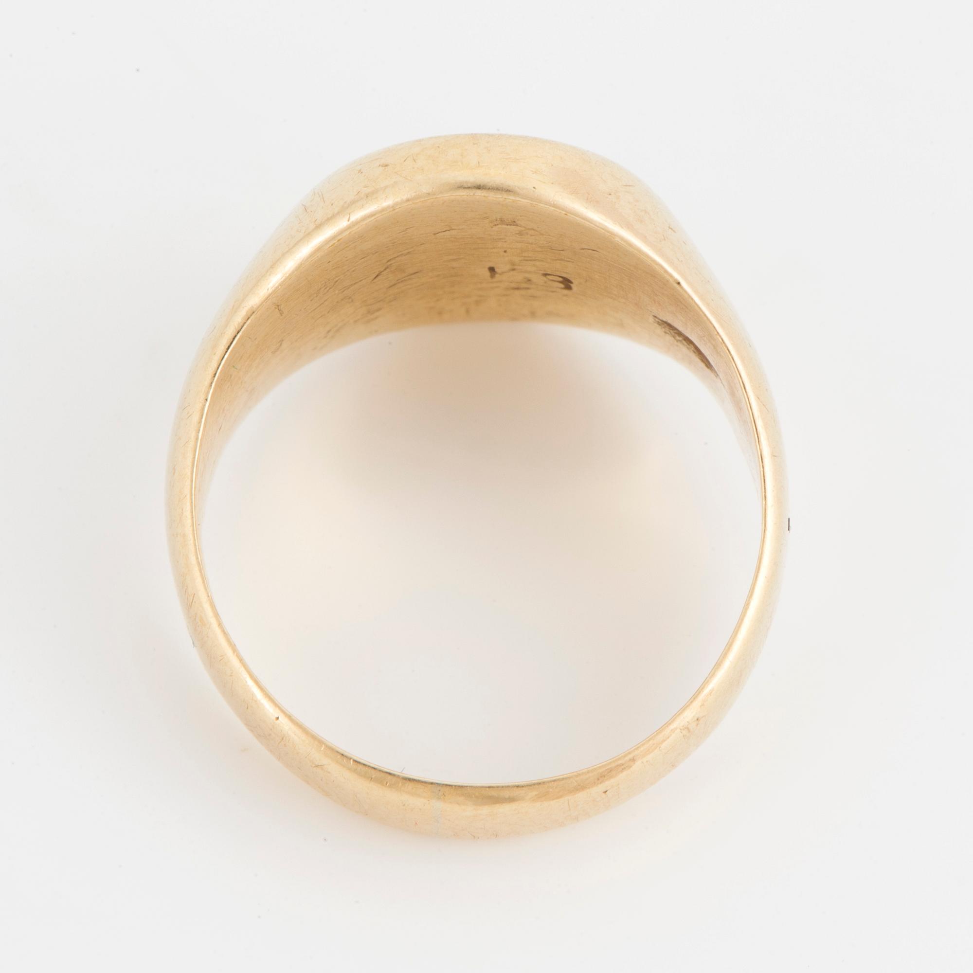 VAPENRING, 18K guld.