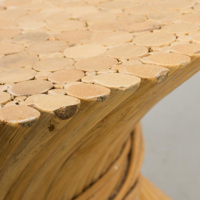 A BAMBU COFFEE TABLE MCGUIRE SECOND HALF OF 20TH CENTURY,