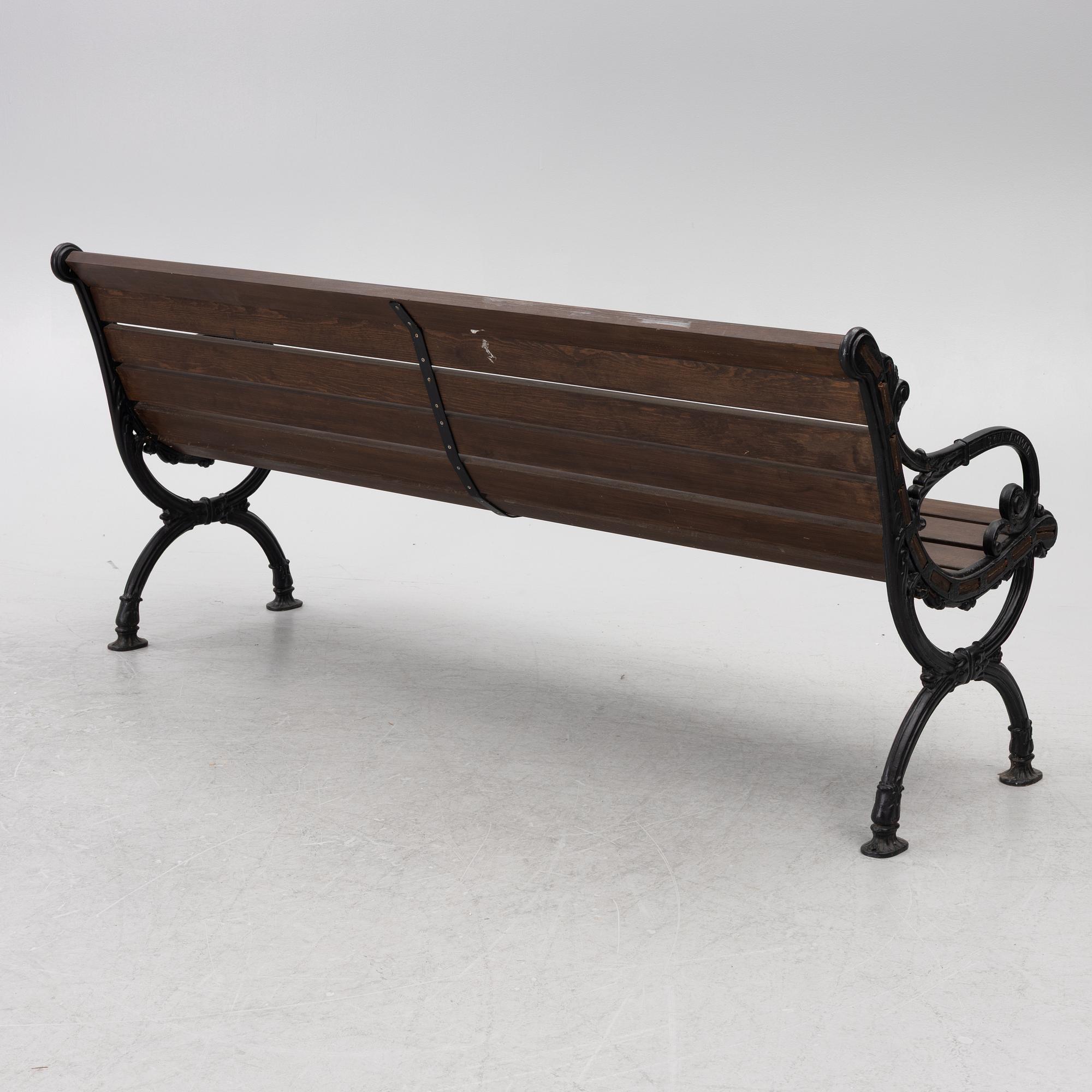 Trädgårdssoffa, Norrahamars bruk, 1900-talets slut.