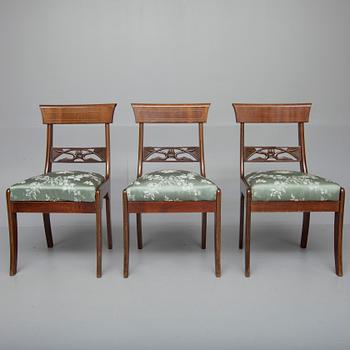 STOLAR, 3 st, biedermeierstil, tidigt 1920-tal.