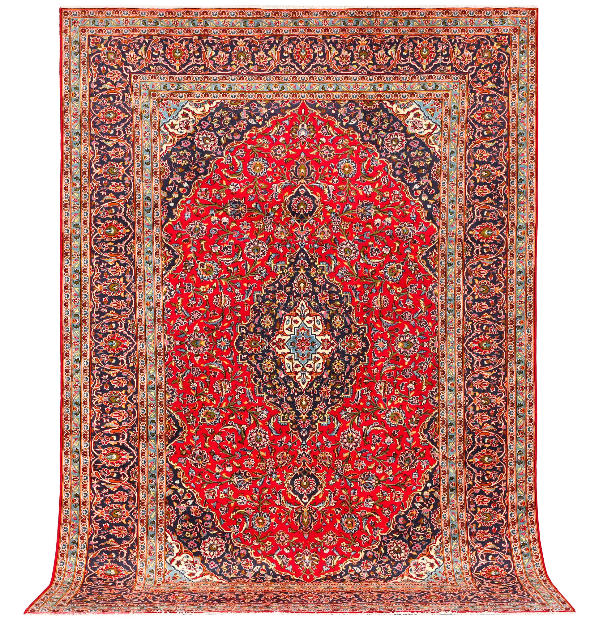Matta, Keshan, ca 365 x 238 cm.