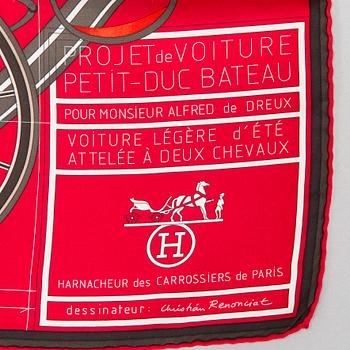 Hermès, scarf, "Project de Voiture Petit - Duc Bateau".