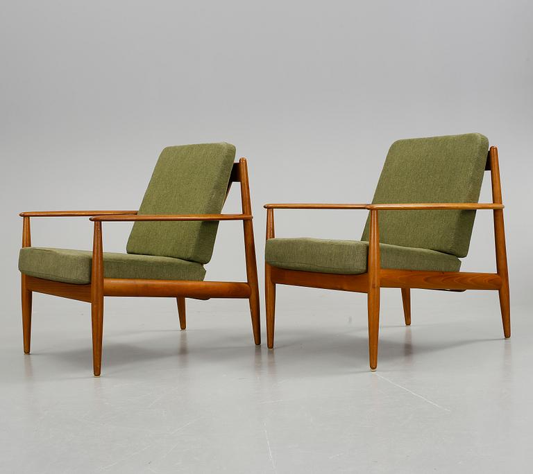 FÅTÖLJER, ett par, Grete Jalk, France & son, Danmark, 1960-tal.