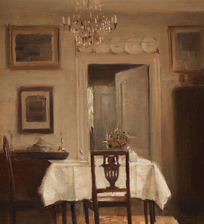 Carl Holsoe, Dining Room Interior.
