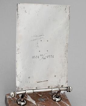 BREVPRESS, silver och marmor, Finland 1930.