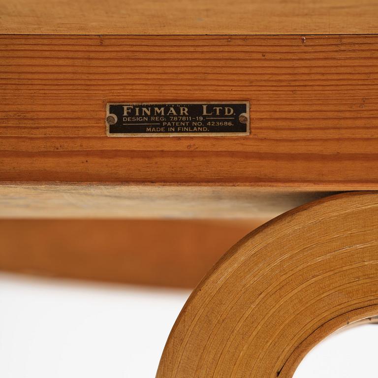 Alvar Aalto, matbord, modell "91", med karusellbricka, O.Y. Huonekalu-ja Rakennustyötehdas A.B, för Finmar Ltd, Finland, 1934-39.