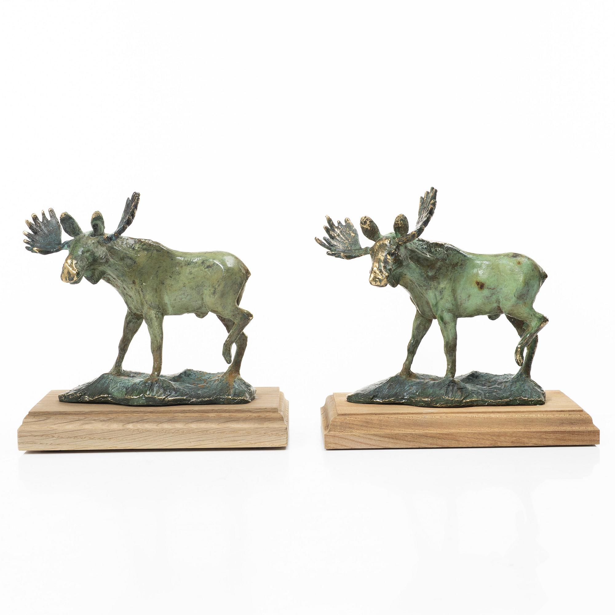 Torbjörn Forsberg, Moose bulls, 2 pcs.