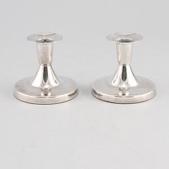 LJUSSTAKAR, ett par, silver, BEFA, 1965.