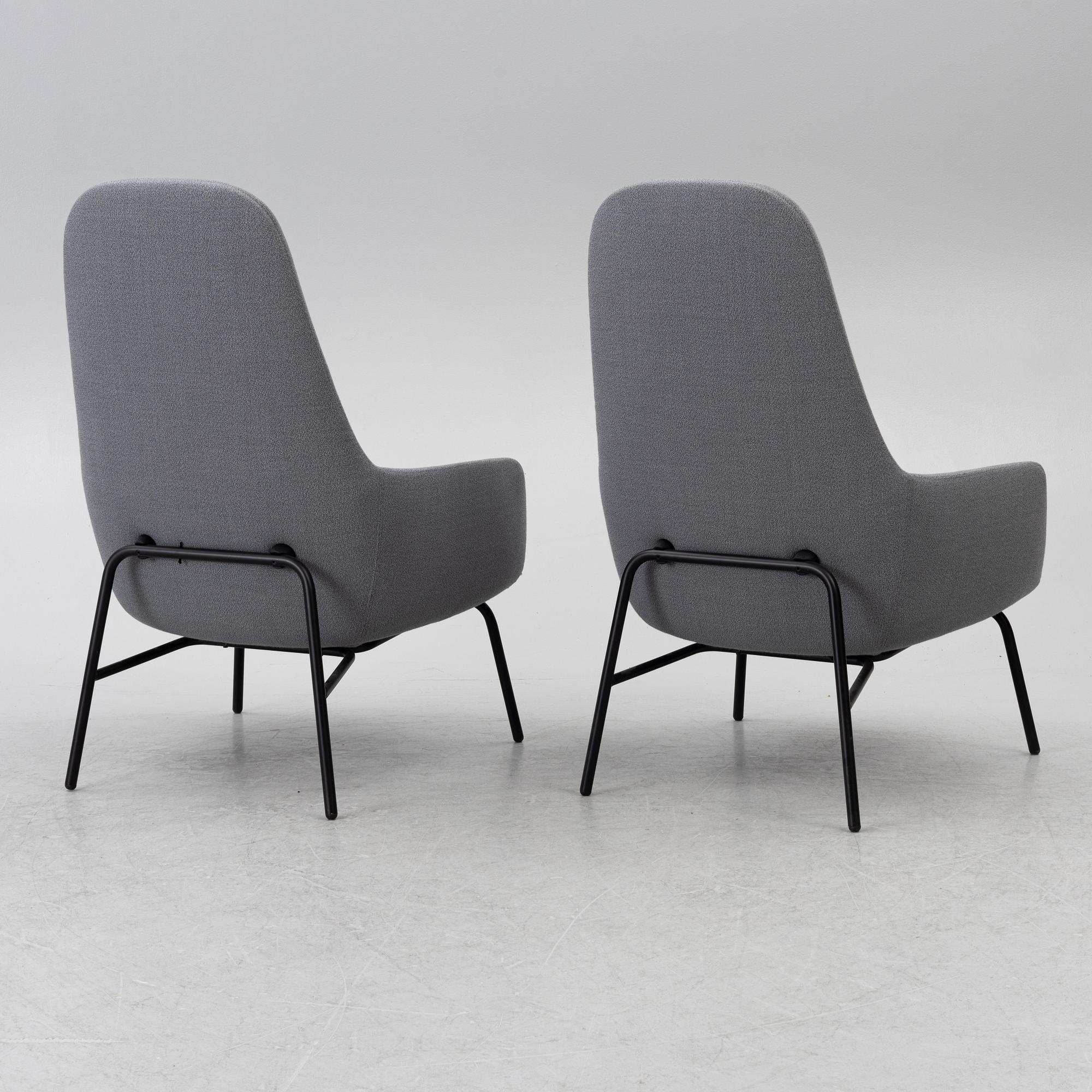 Simon Legald, fåtöljer, ett par, 'Era Lounge Chair High', Normann Copenhagen. Modellen formgiven 2014.