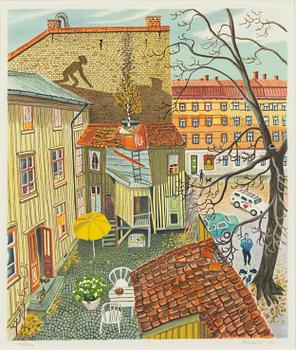 Mona Huss Walin, Inner Courtyard, Majorna, Gothenburg.