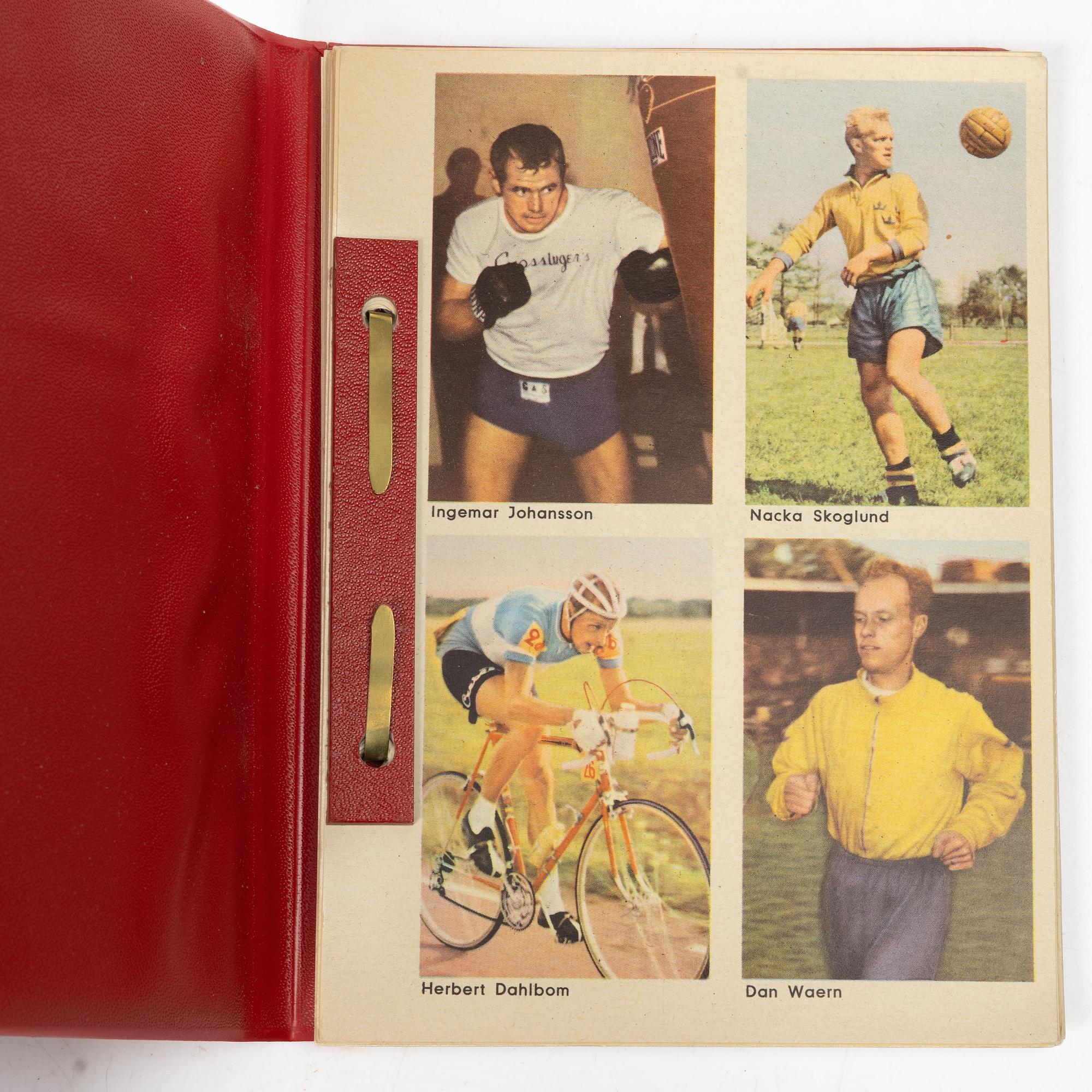 Samlarbilder, "Sportens Stjärnor" utgivna av  Hemmets Journal.