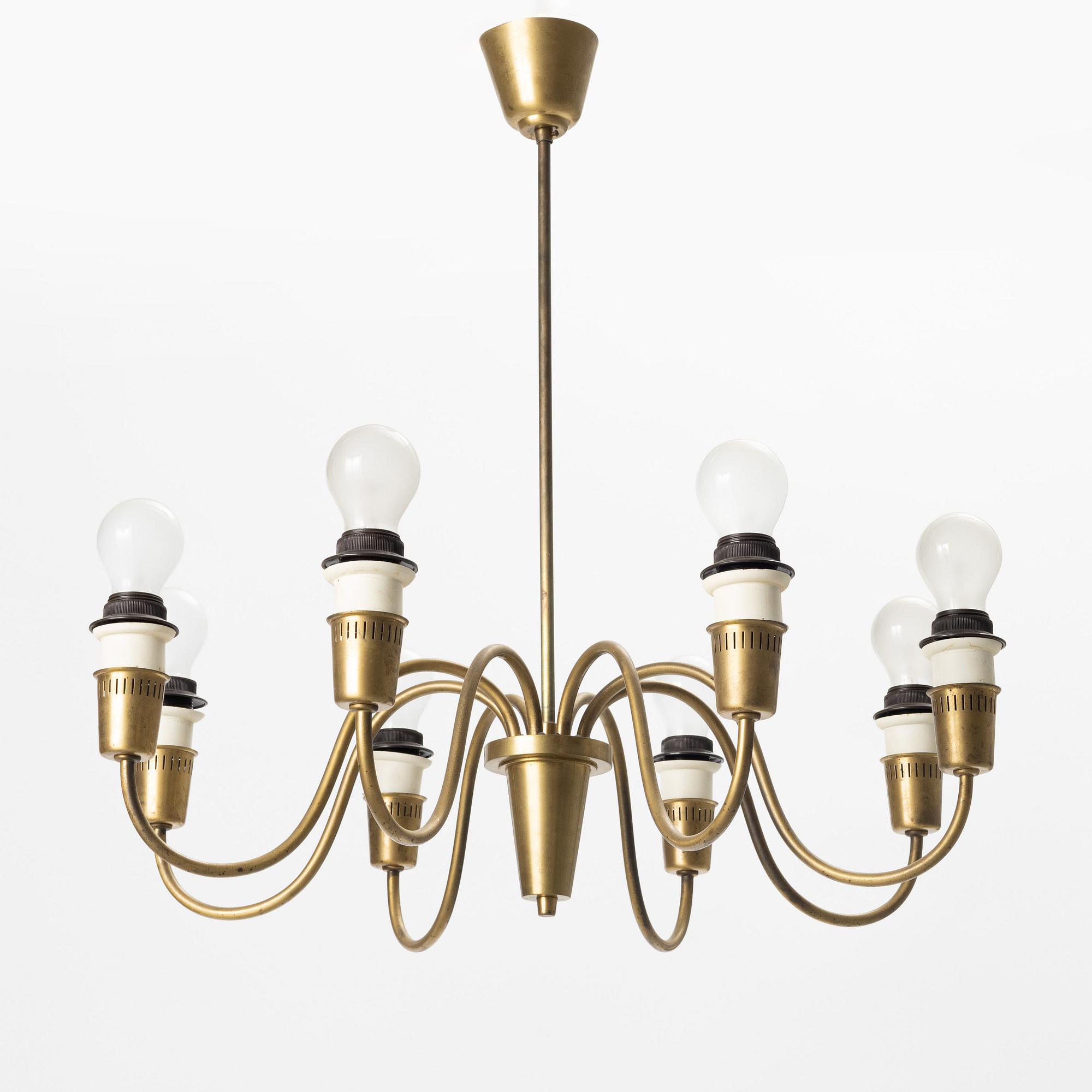 A Swedish Modern ceiling lamp, Sweden, mid20th Century.