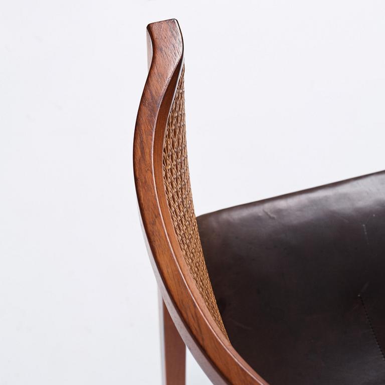 Tito Agnoli, a set of 6 chairs, La Linea, Italy, post 1957.