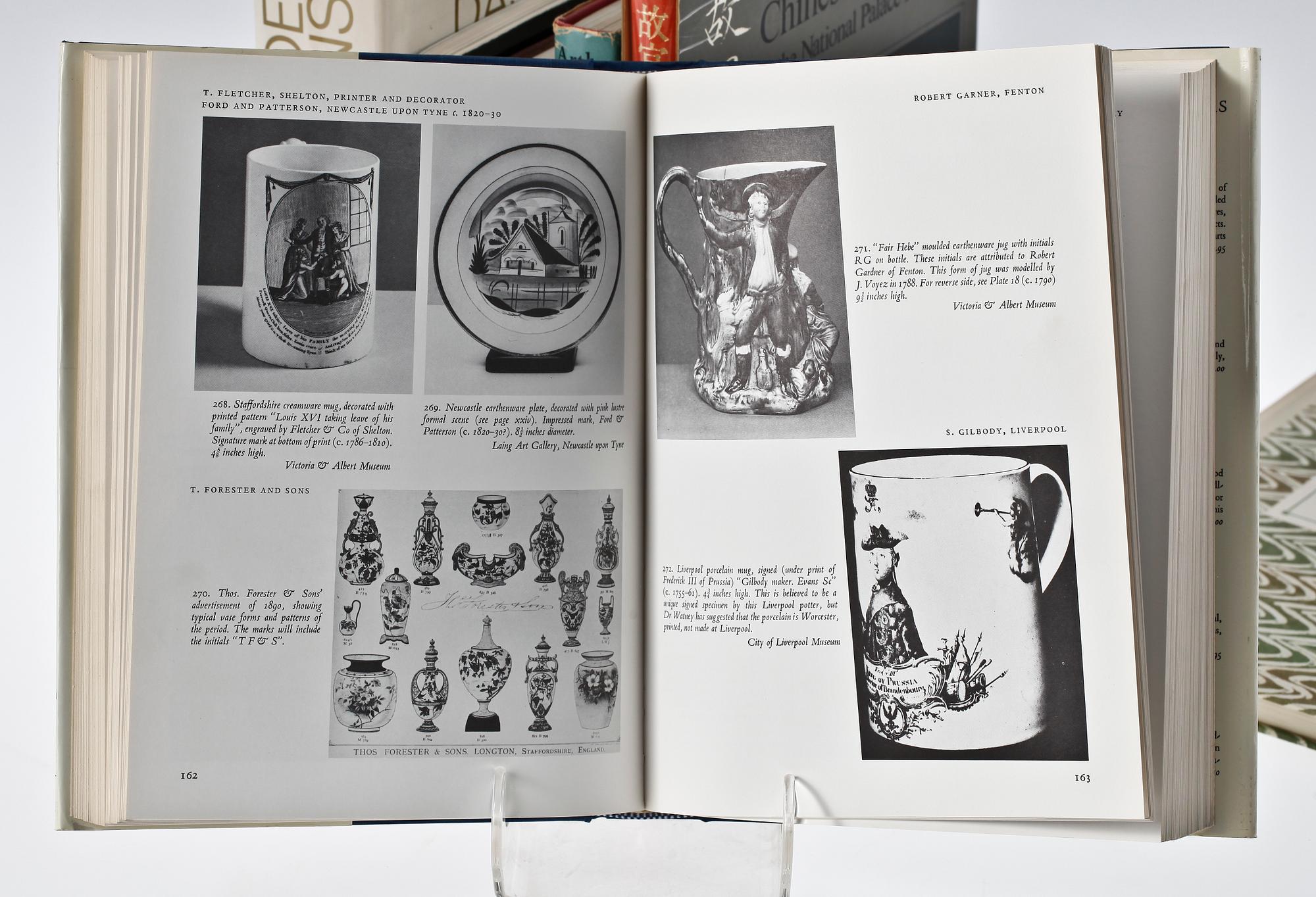 BÖCKER, 7 st, om porslin, bla "Masterworks of Chinese Porcelain..." av Chiang Fu-tsung. 1960-1980-tal.