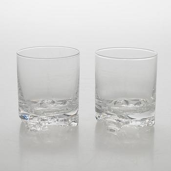 Tapio Wirkkala, whiskyglas,"Gaissa" 13 st,  Iittala 1960-tal.