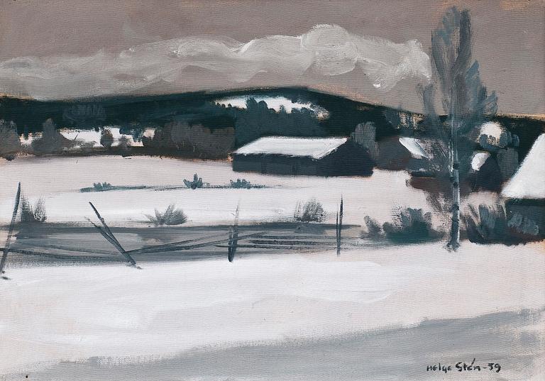 Helge Stén, WINTER LANDSCAPE.