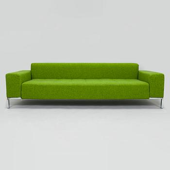 Emaf Progetti, A green 'Alfa' sofa from Zanotta, Italy.