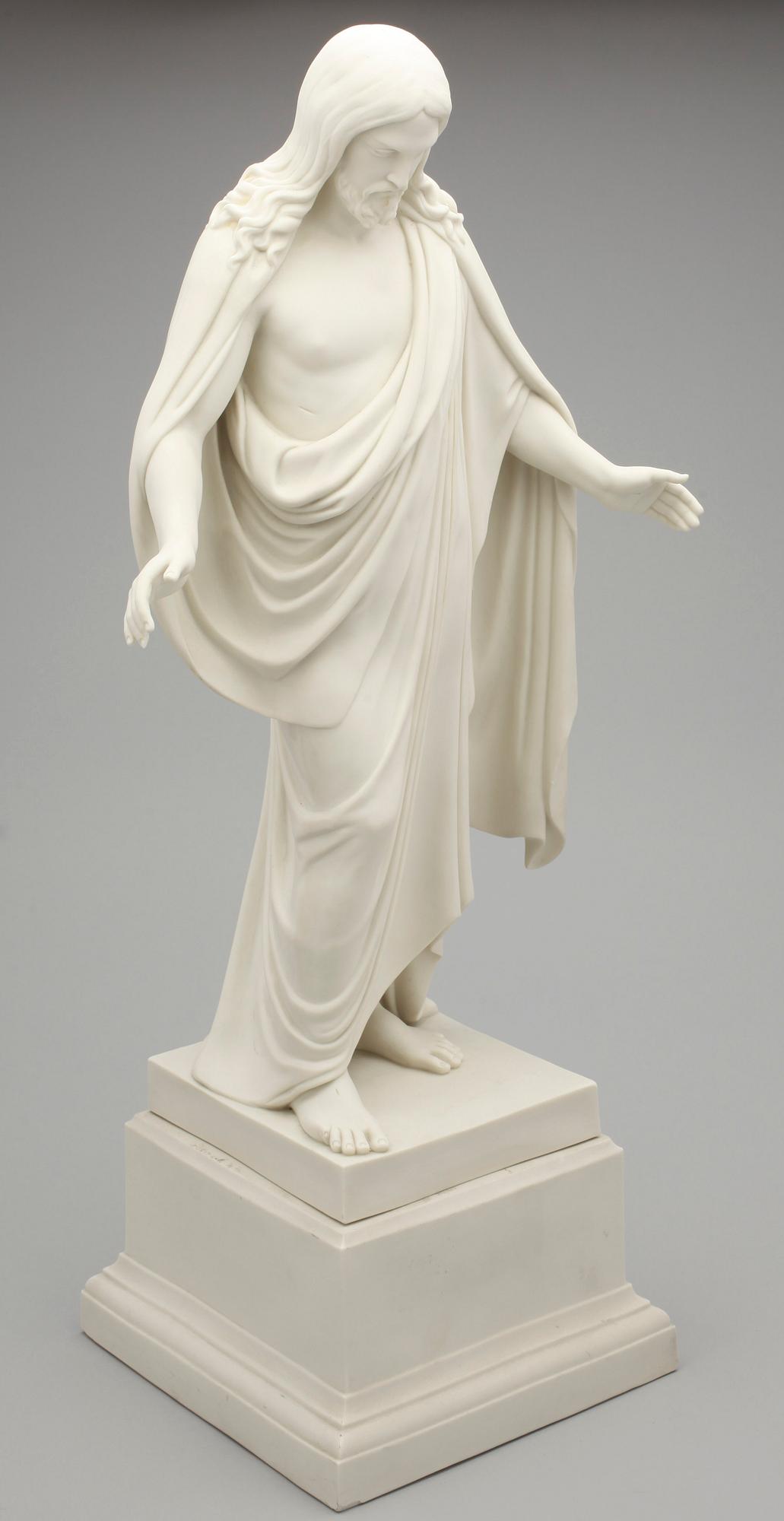 FIGUR, parian, efter Bertel Thorvaldsen, Gustavsberg, 1911.