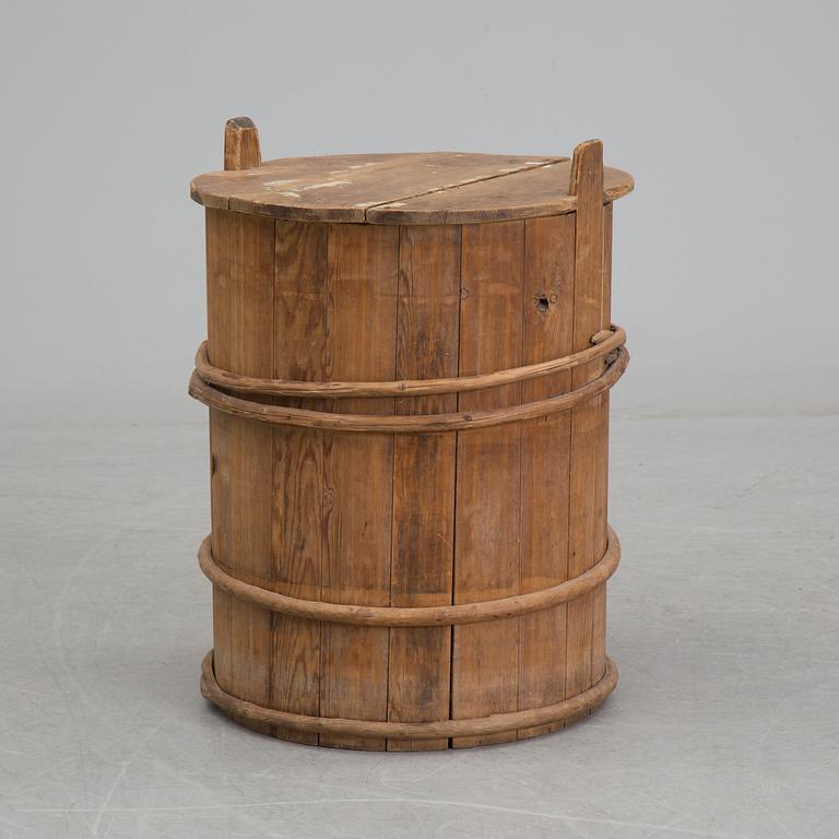 A Swedish Folk Art Barrel, late 19th century.