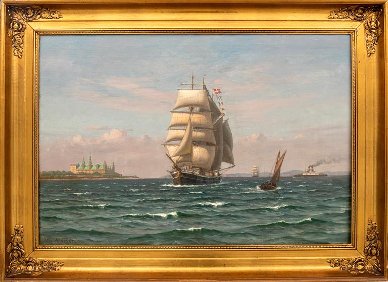 Wilhelm Arnesen, oil on canvas, signed.