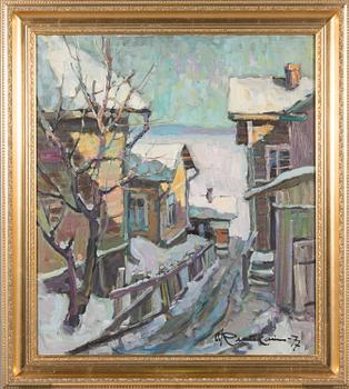 Orvo Raatikainen, oil on canvas, signed and dated -77.